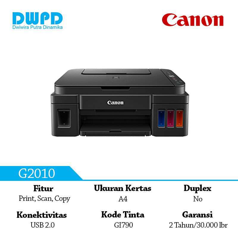 Promo Canon Printer Ink Tank G2010 Print Scan Copy A4 Diskon 2 di