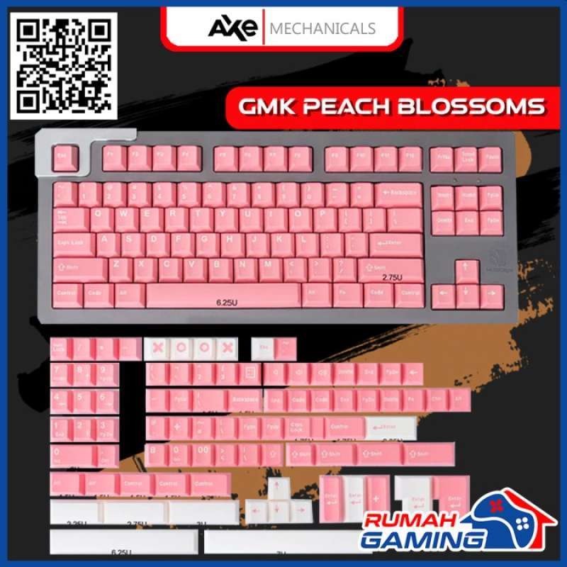 Promo KEYCAP KEYCAPS CHERRY GMK PEACH BLOSSOMS ABS DOUBLE