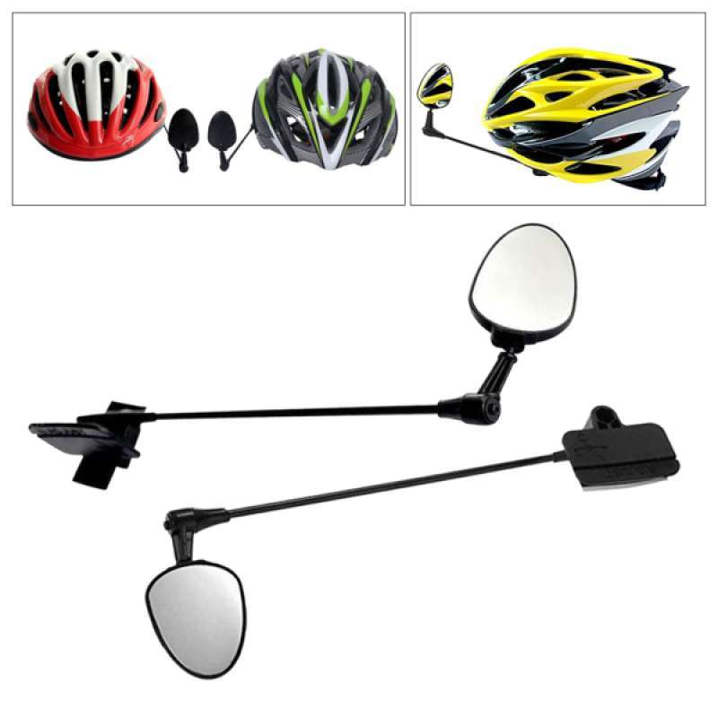 Cycling 2x Durable Bike Helmet Mirror 360° Rotatable Bicycle Cycling
