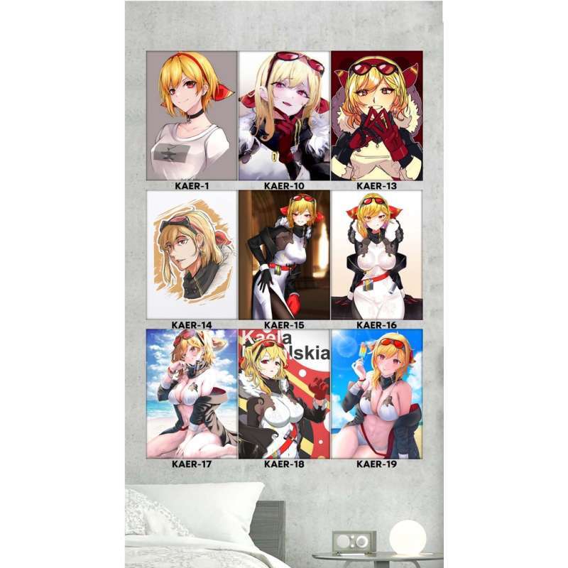 Jual Poster Kaela Kovalskia Hiasan Dinding Tema Anime Vtuber Virtual ...