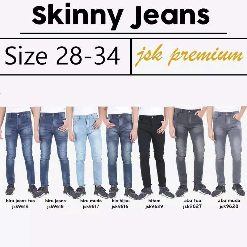 Jual [3 WARNA] Celana Panjang Skinny Jeans Pria Celana ...