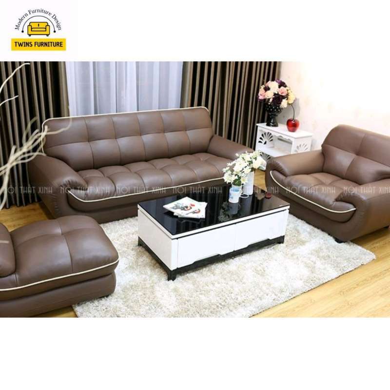 Jual sofa set ruang tamu elegant/sofa kulit porsche modern di Seller