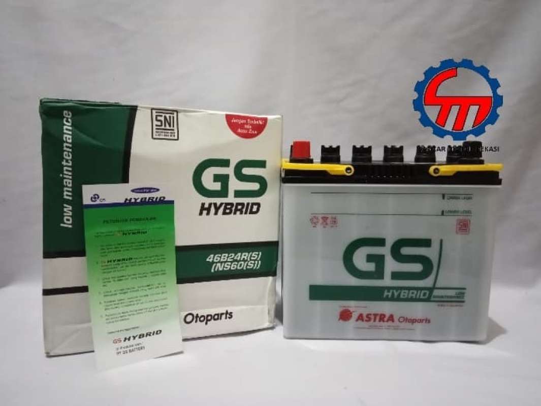 Jual Aki Accu Basah Gs Astra Hybrid Ns60S 45Ah Kijang Standar Soluna