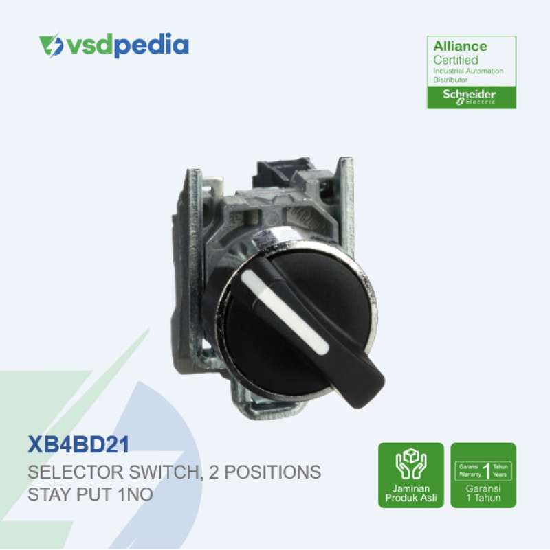 Promo Schneider SELECTOR SWITCH XB4BD21 Diskon 23 di Seller Berkah