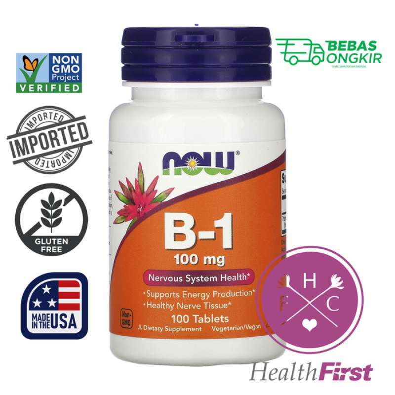 Promo NOW FOODS B-1 B1 100 MG 100 TABLETS Diskon 33% di Seller Nur Nur ...