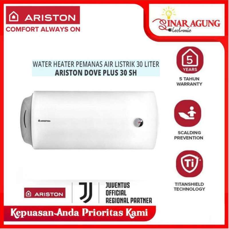 Jual Ariston Water Heater Dove Plus 30sh / 30 Ltr 800w Horizontal 100