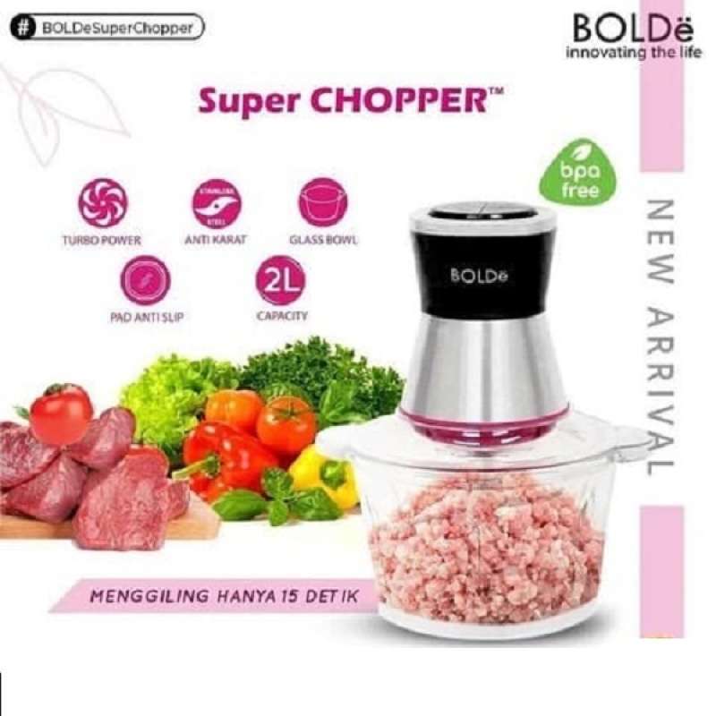 Jual Bolde Blender Chopper Stainless 1.2 Liter Super Chopper Hitam
