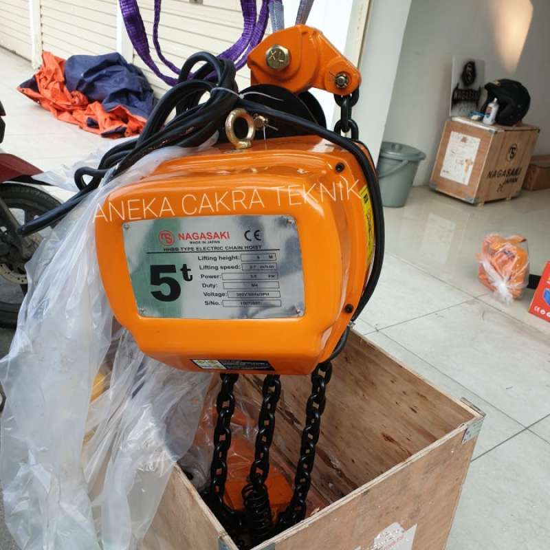 Promo Electric Chain Hoist 5 ton x 6 meter NAGASAKI JAPAN Diskon 23 di Seller Vexana Jaya Abadi