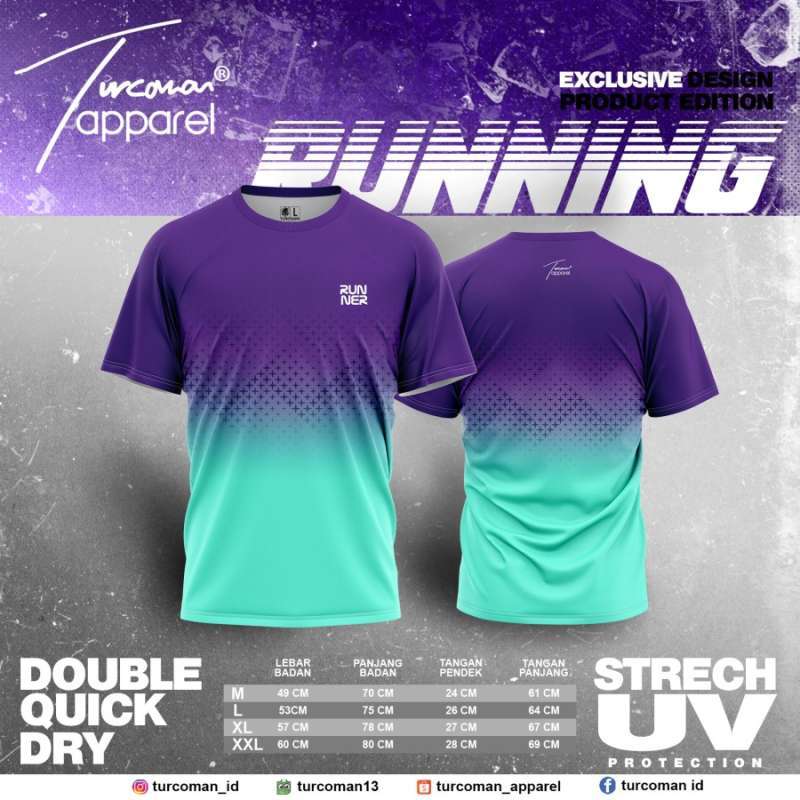 Jual apparel Jersey running baju olahraga lari dryfit di