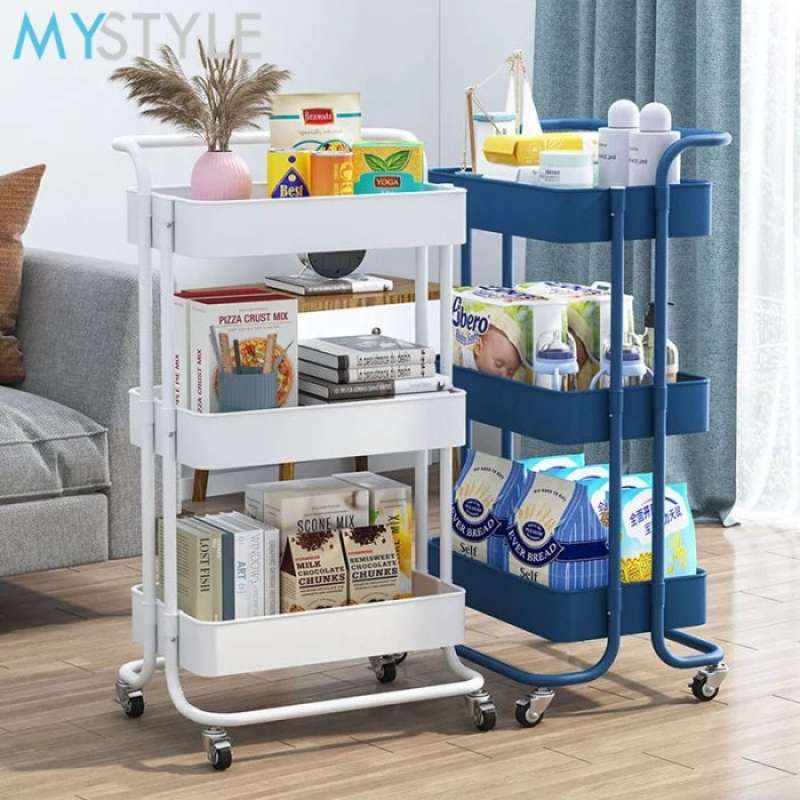 Promo RAK DORONG RODA SERI C 3 TINGKAT SUSUN BESI KUAT TROLI SERBAGUNA ...