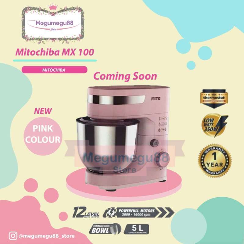Jual MIXER/ MIXER MX 100 /MITO/ MITOCHIBA/STANDING MIXER/ MAROON / PINK