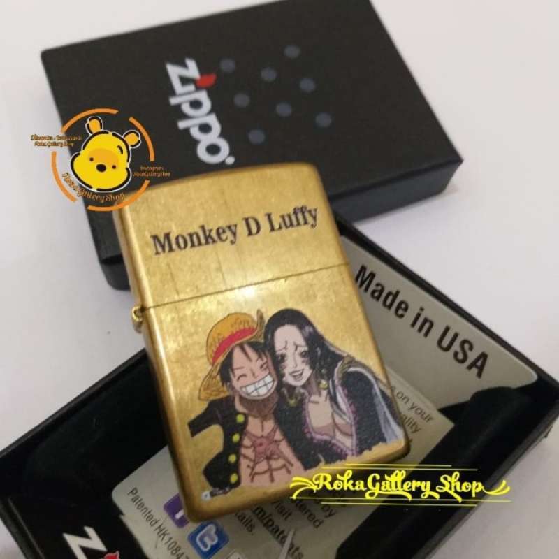 Promo zippo custom print sablon one piece monkey d luffy Diskon 23 di