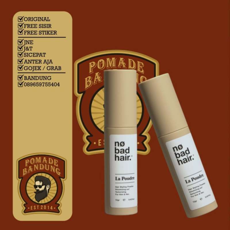 Promo No Bad Hair La Poudre Hair Styling Powder Pump Bottle nbh powder Diskon 33 di Seller