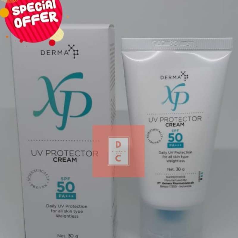 Jual Xp Uv Protector Cream Spf 50/sunblok/sunscreen/skinbarier Di
