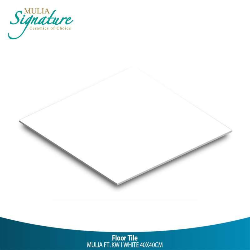Jual Mulia Signature Ft. Kw I Keramik Lantai - White [40 X 40 Cm] Di ...