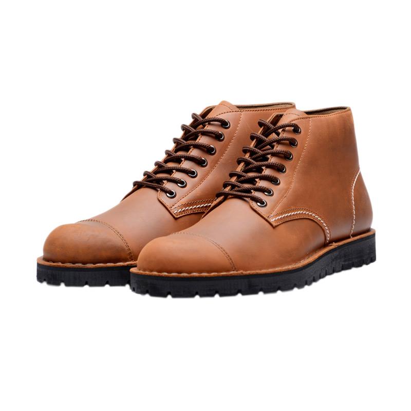 jual brodo alpha casual boot sepatu pria vintage brown jual brodo alpha casual boot sepatu pria vintage brown