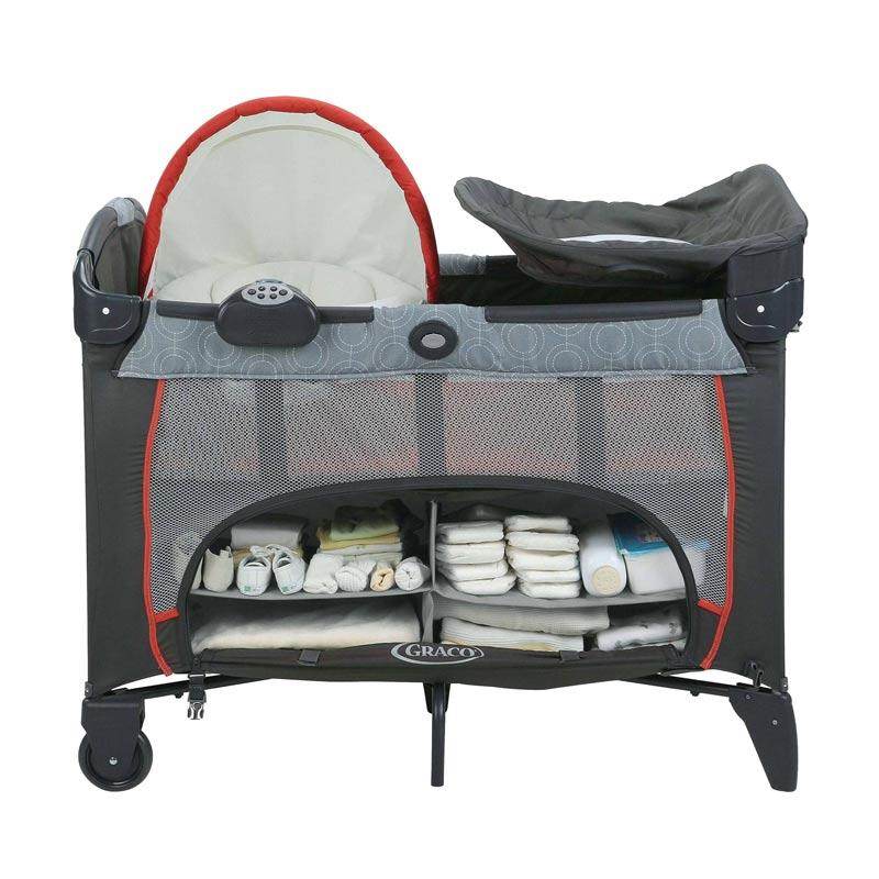 Jual Graco Pack N' Play Playard Newborn Napper Dlx Solar Tempat Tidur