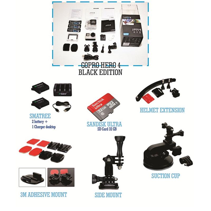 Jual GoPro Paket Motor Sport Hero 4 Action Camera - Black 