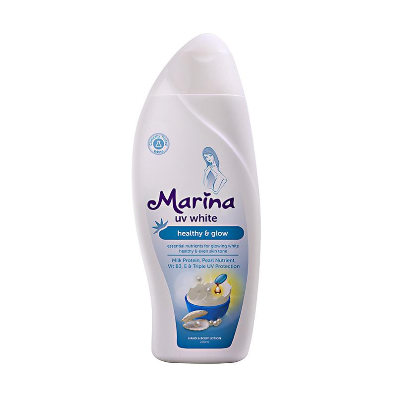 Jual Marina  UV  White  Healthy Glow Hand  and Body  Lotion 