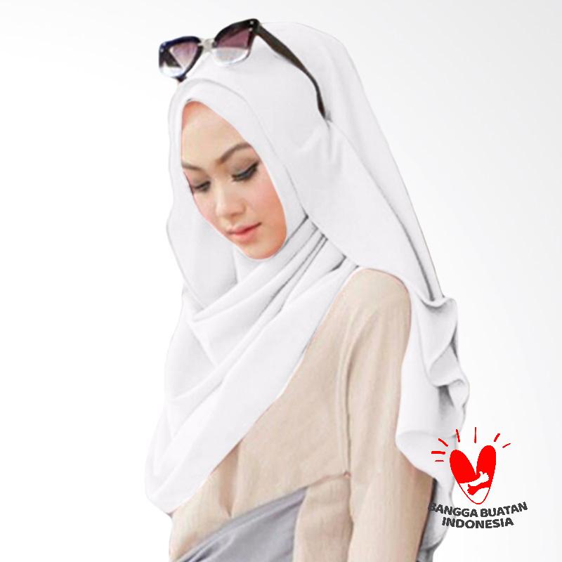 Jual Milyarda Hijab Belle Pashmina Instant - White Murah