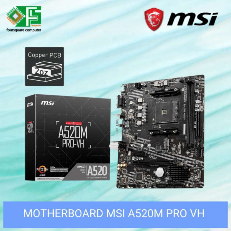 Jual Motherboard Msi A520m Pro Vh Amd Socket Am4 Motherboard A520m Jual Motherboard Msi A520m Pro Vh Amd Socket Am4 Motherboard A520m