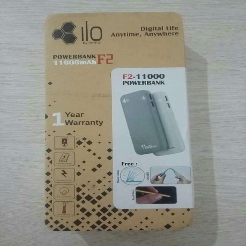 Promo Hippo Powerbank Ilo F2 11000 Mah - Real Capacity (Garansi Resmi