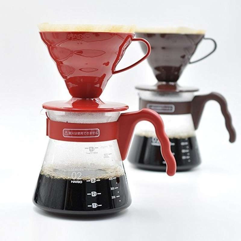 Jual HARIO V60 Coffee Server Espresso Maker/ Pour Over Kit VCSD02CBR