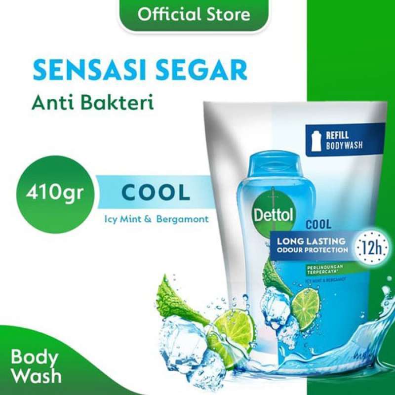 Jual Dettol Body Wash Cool 410ml / Karton / 24 Pcs di Seller