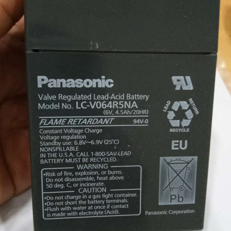Jual Baterai Accu Aki Kering Panasonic 6 V Buat Timbangan Digital