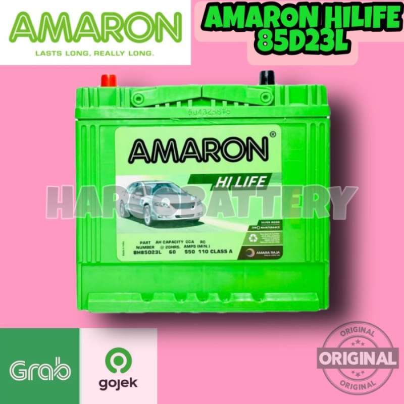 Jual AKI MOBIL NISSAN MURANO 55D23L / 85D23L AMARON HI LIFE AKI KERING