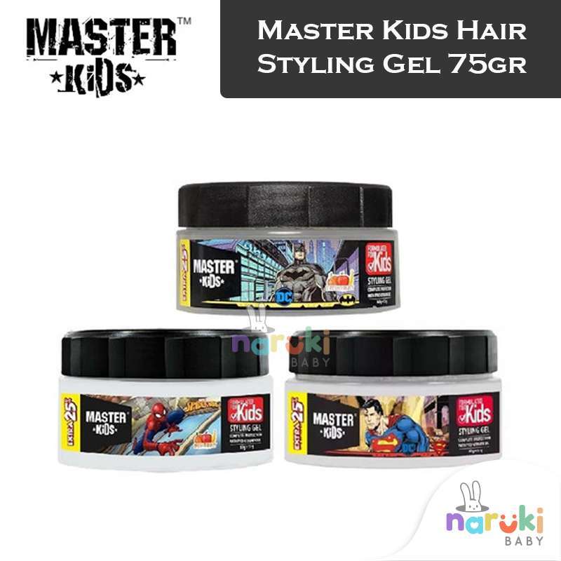 Promo Master Kids Styling Gel Superhero 75gr Hair Wax & Pomade Anak