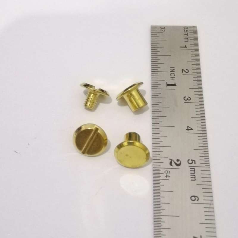 Promo Baut Skrup Screw Paku Rivet 6Mm X10 Mm Gold - Baut Agenda Diskon ...