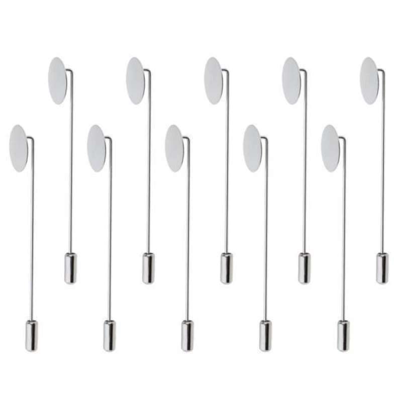 Promo 7x10 Piece Blank Tray Glue On Pad Lapel Stick Pin DIY Clutch