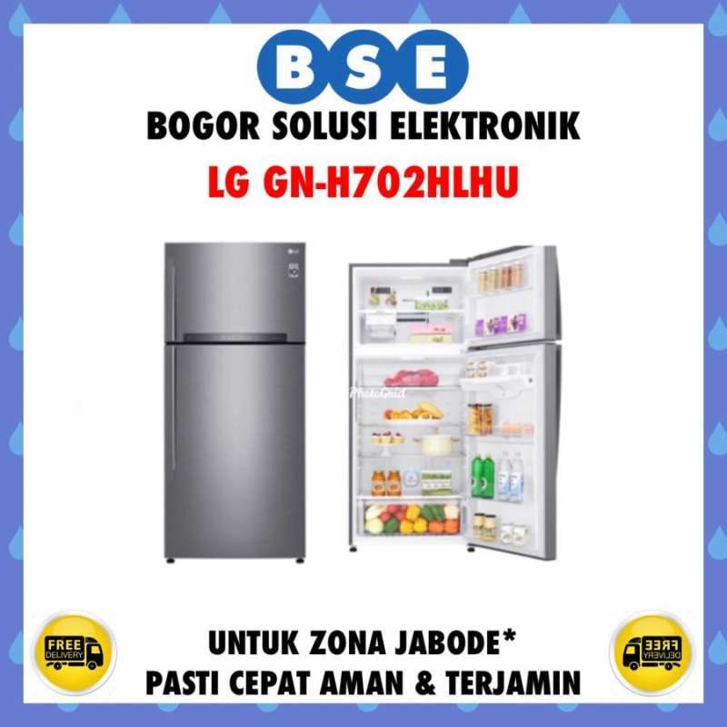 Jual LG GNH702HLHU GNH702HLHU KULKAS LG 2 PINTU KULKAS INVERTER