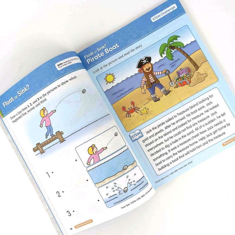 Promo Evan-moor Smart Start Stem Grade Pre-kindergarten Activity Book ...