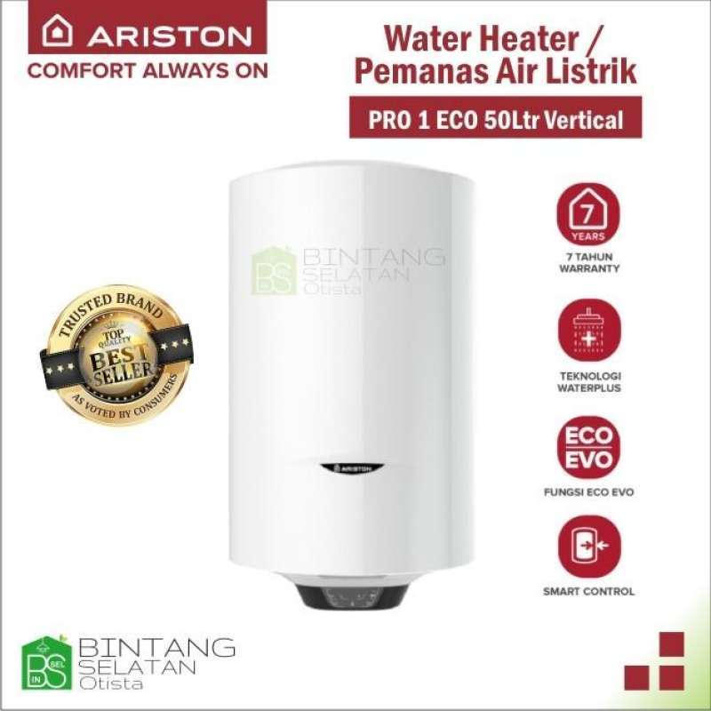 Jual WATER HEATER ARISTON/PRO 1ECO 50 LTR VERTIKAL di Seller BINTANG