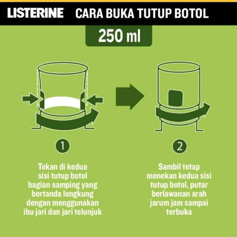 Jual Listerine Antiseptic Mouthwash Natural Green Tea Cegah Gigi
