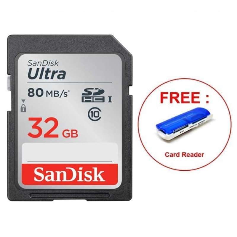 Sandisk Ultra MicroSDHC 32 GB UHS-I U1 A1 Classe 10 adattatore SD