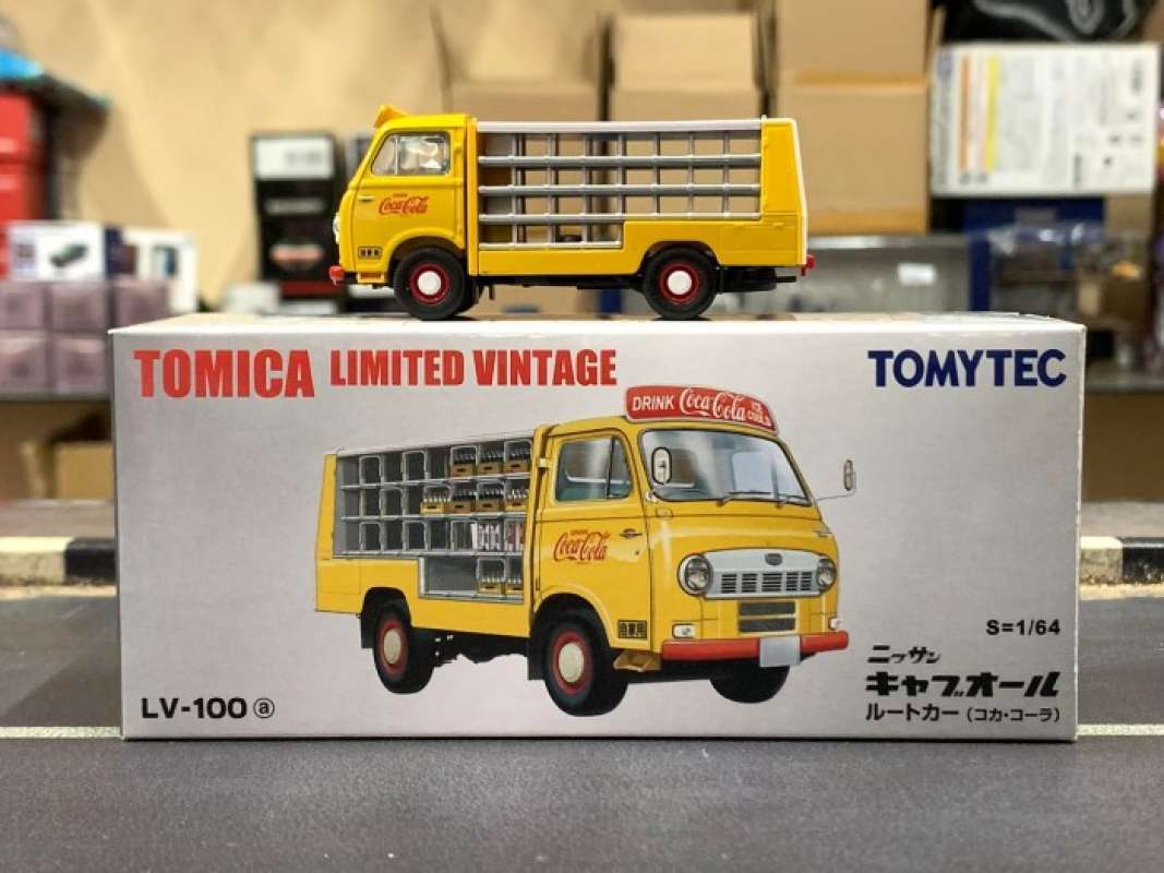 Jual Tomica Limited Vintage LV100a Nissan Caball Route Car (CocaCola