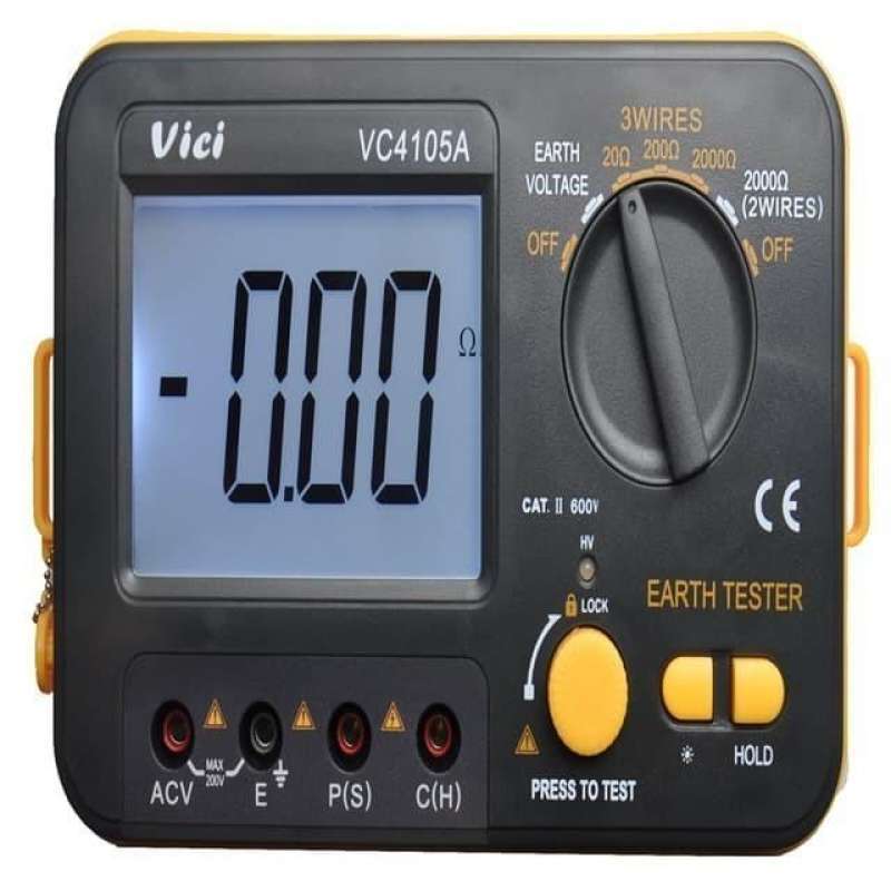 Jual New Digital Earth Resistance Tester Ground Voltage Meter VICI