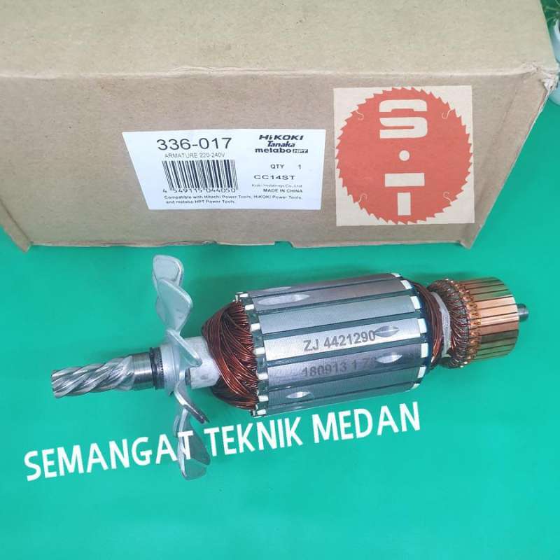 Jual CC14ST ARMATURE ANGKER MESIN POTONG CUT OFF 14 HITACHI ORI CC14ST