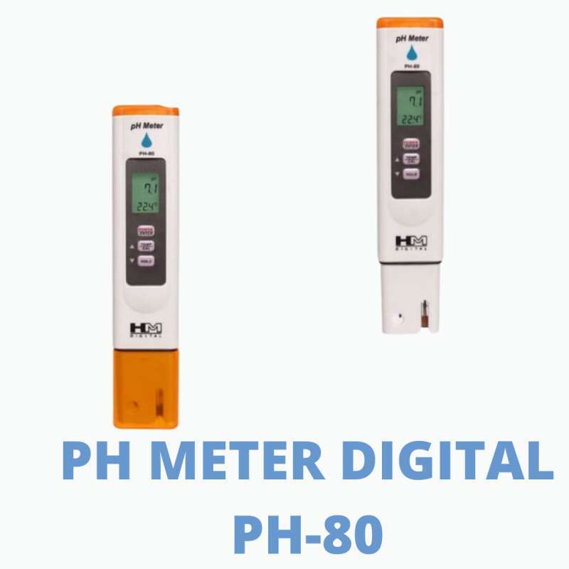 Jual PH 80 PH METER HM DIGITAL ORIGINAL PH TESTER ALAT UKUR ASAM BASA