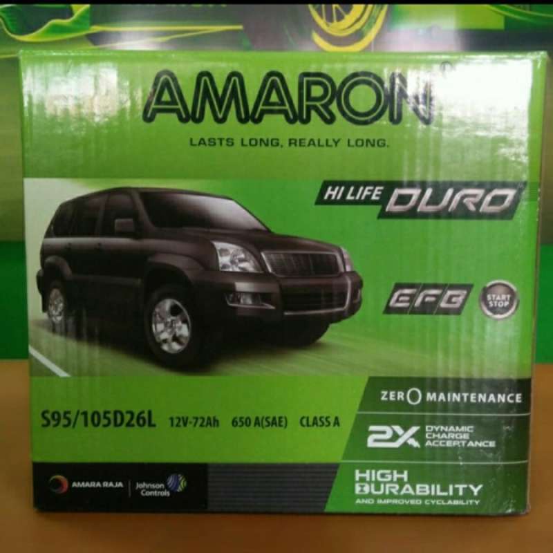 Jual Aki Mobil Toyota Prado, Fortuner, Vellfire I-STOP AMARON S95