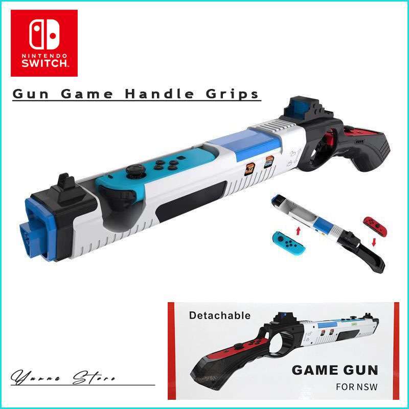 Jual Game Gun Handle Grip for Nintendo Switch JoyCon Controller di