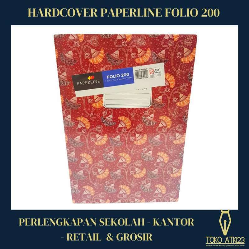 Jual Buku Hardcover Folio Merk Paperline Isi 200 Lembar di Seller Toko