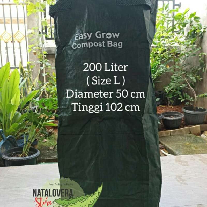 Promo Compost Bag Easy Grow Jumbo 200 Liter + Petunjuk Pengomposan