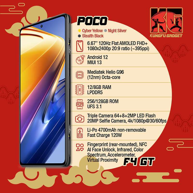 Jual Xiaomi Poco F4 GT 12/256 RAM 12GB Internal 256GB Garansi Resmi ...