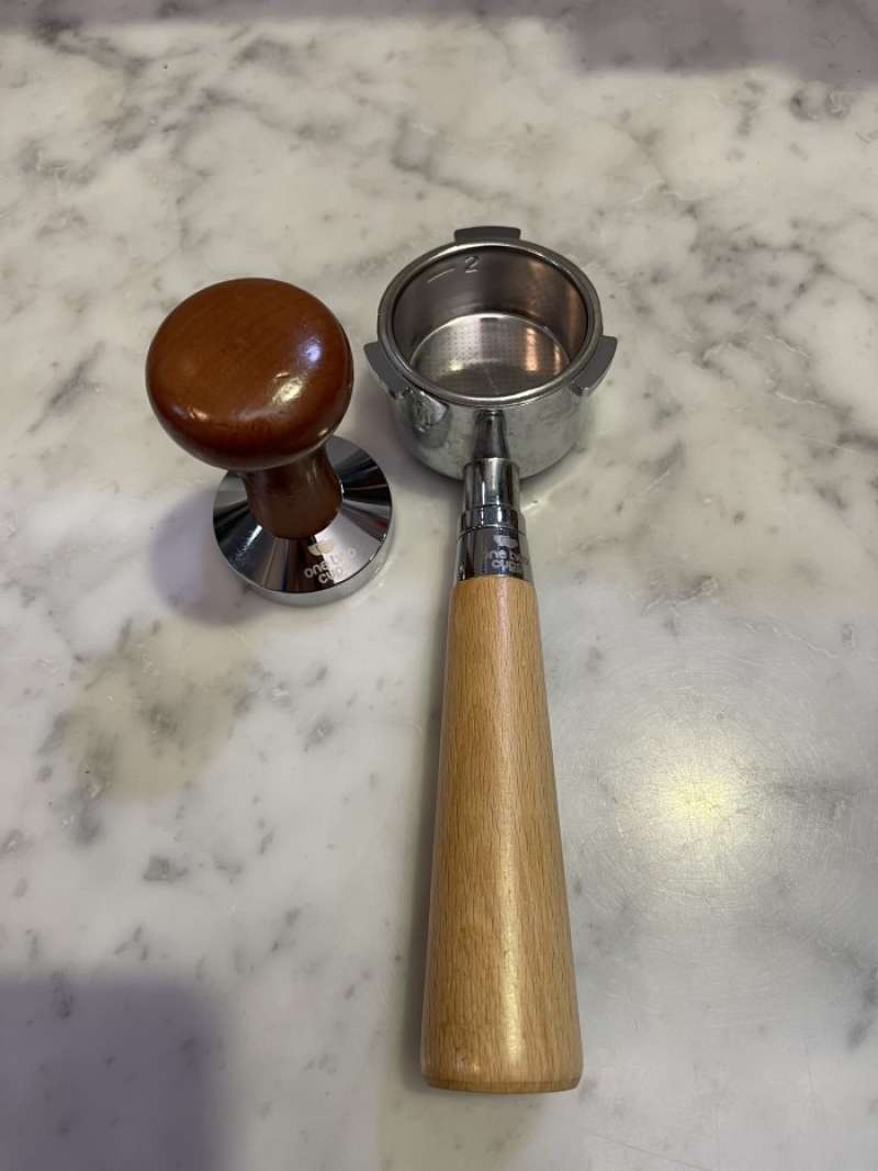 Jual Paket Naked Portafilter 51mm Delonghi EC685 + Tamper Kayu 51mm di