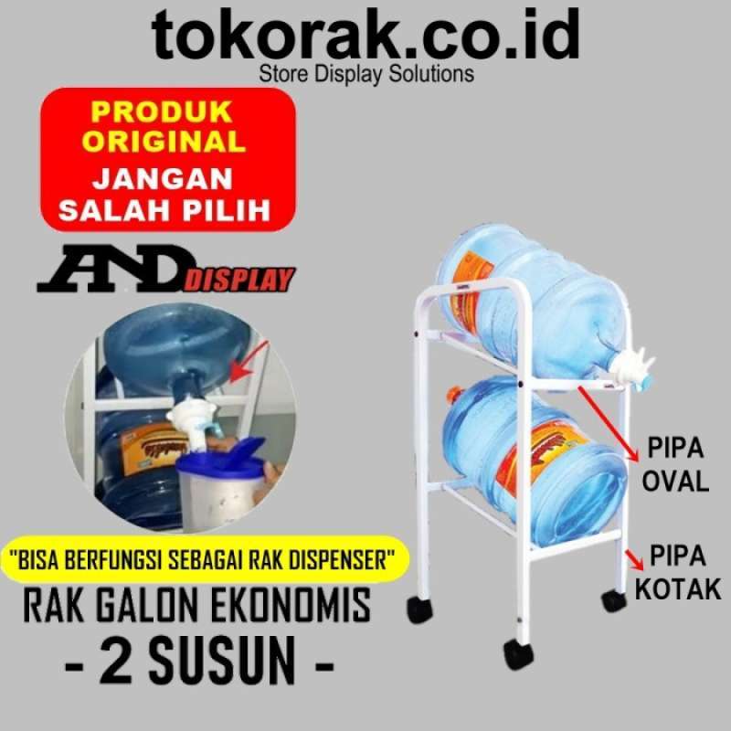 Promo RAK GALON SUSUN 2 - RAK GALON AIR - RAK DISPENSER AIR - RAK GALON