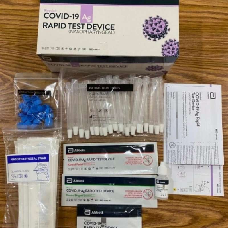 Promo Abbott Antigen Naso Bioquick Nasofaring isi 25 Test Ed 202309